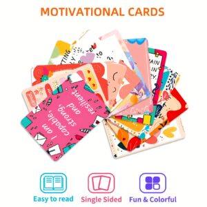 Alternative view of 50 Sheets Inspirational Quotes Cards with OPP Bag - Positive Affirmation Flash Cards for Teens & Adults, Colorful Motivational Self-Reflection Prompts, Fun Interactive Learning & Copywriting Paper Cards for Daily Positivity & Mental Growth, Vibrant Card Design, Quality Paper Material, Personal Growth, Creative Prompts, Sturdy Construction, Journaling Enthusiasts