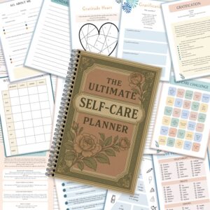 Alternative view of 1 Book Vintage Pink Self-Care & Stress Management Guide - Hand-Drawn Floral Book with 70-Page Relaxation Guide Suitable for Sleep Aid, Healthy Coping Skills, Nightmare Protocol - Minimalist Mental Resource