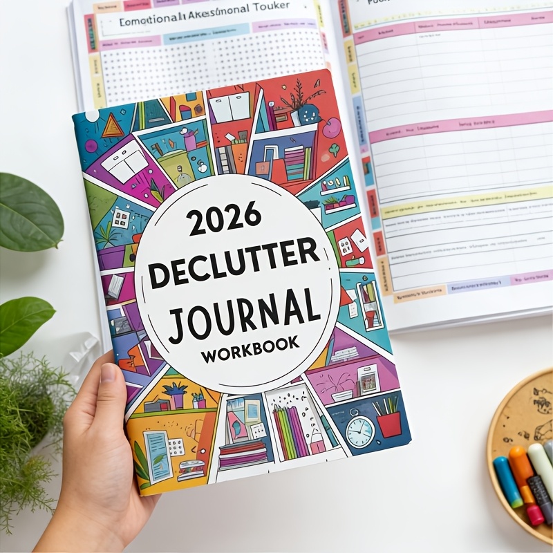 Decluttering & Organizing Planner - Annual/Monthly Schedule with Habit Tracker, to-Do Lists & to-Buy/Donation Logs - Space-Saving Product Suitable for Home, Office, Students - Yearly Planning Book & Record Journal - Image 2