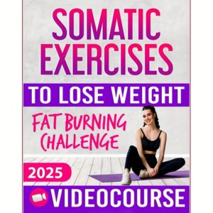 Somatic Exercises for Beginners to Lose Weight: VIDEO COURSE with STEP-BY-STEP ONLINE LESSONS Included! 28-Day Fat Burning Challenge with Daily Tracking Chart | Free Yourself From Stress And Anxiety,  Video Course Fitness, Online Fitness Lessons