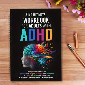 3-in-1 Family Planner & Life Management Handbook: Ultimate ADHD Productivity Workbook with 101 Tips for Adults - Color-Coding, Goal Planning, Organization & Time Management Tools for Finance, Housekeeping, Fitness, Travel, Garden