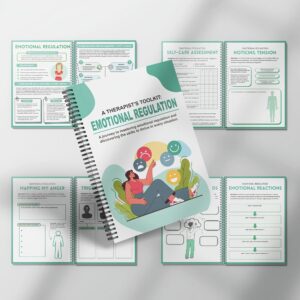 Emotional Regulation & Management Workbook: Therapeutic Worksheets for Self-Regulation, Nervous System Regulation & Corner  - CBT, DBT, EMDR Exercises with Progress Tracking Charts, Relaxation