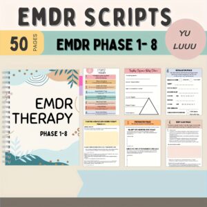 EMDR Script Stages 1-8 Textbook: A 50-Page Worksheet for Eye Movement Therapy Aimed at Trauma Tolerance And Reprocessing - Adult Mental Health Resources, Featuring Therapeutic Exercises And Journaling Prompts