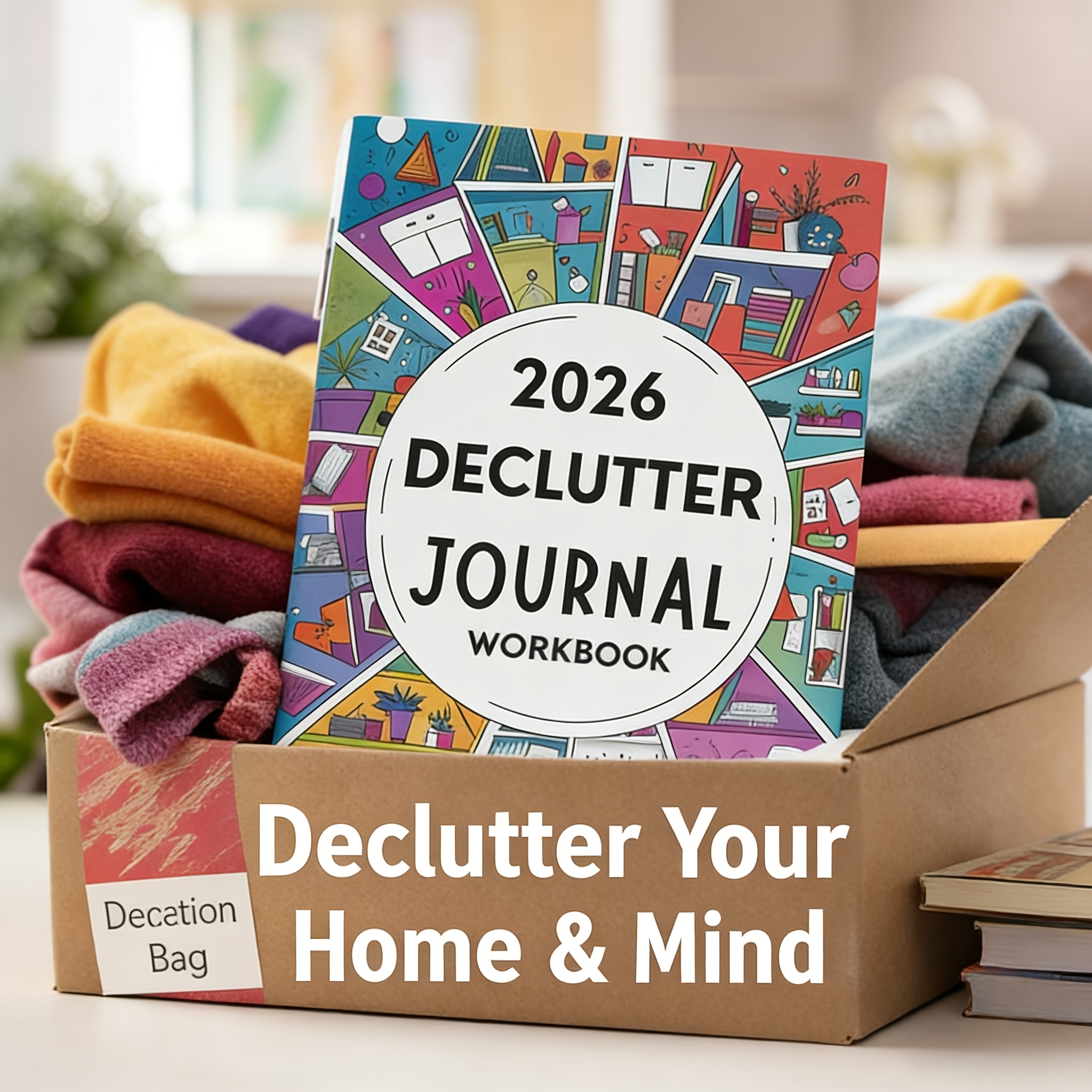 Decluttering & Organizing Planner - Annual/Monthly Schedule with Habit Tracker, to-Do Lists & to-Buy/Donation Logs - Space-Saving Product Suitable for Home, Office, Students - Yearly Planning Book & Record Journal - Image 3