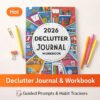 Decluttering & Organizing Planner - Annual/Monthly Schedule with Habit Tracker, to-Do Lists & to-Buy/Donation Logs - Space-Saving Product Suitable for Home, Office, Students - Yearly Planning Book & Record Journal