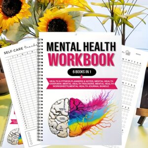 Alternative view of Mental Health Journal & Workbook with Mood Tracker - Self-Care Diary, Relaxation Guide & Patience Exercises - Undated Planner for,, for school, Gift, Daily Emotional Wellness Book