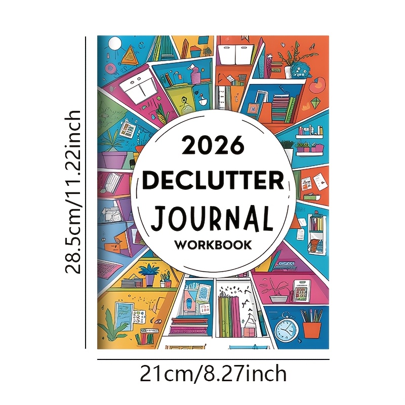Decluttering & Organizing Planner - Annual/Monthly Schedule with Habit Tracker, to-Do Lists & to-Buy/Donation Logs - Space-Saving Product Suitable for Home, Office, Students - Yearly Planning Book & Record Journal - Image 8