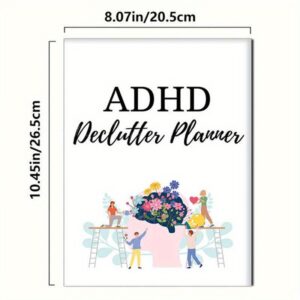 Alternative view of Meal Planning for ADHD, ADHD Organization Planner, Decluttering Checklist, ADHD Decluttering Challenge, Guide to Decluttering, Workbook for Decluttering, Organize Your Living Space