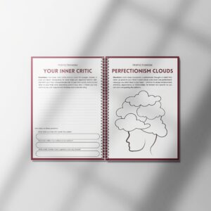 Alternative view of for CBT Guide & Mental Health Tools: Undated Therapist-Recommended Perfectionism Workbook - CBT Worksheets & Relaxation Plans to Stop "Never Good Enough" Thoughts, Portable for Sessions & Self-