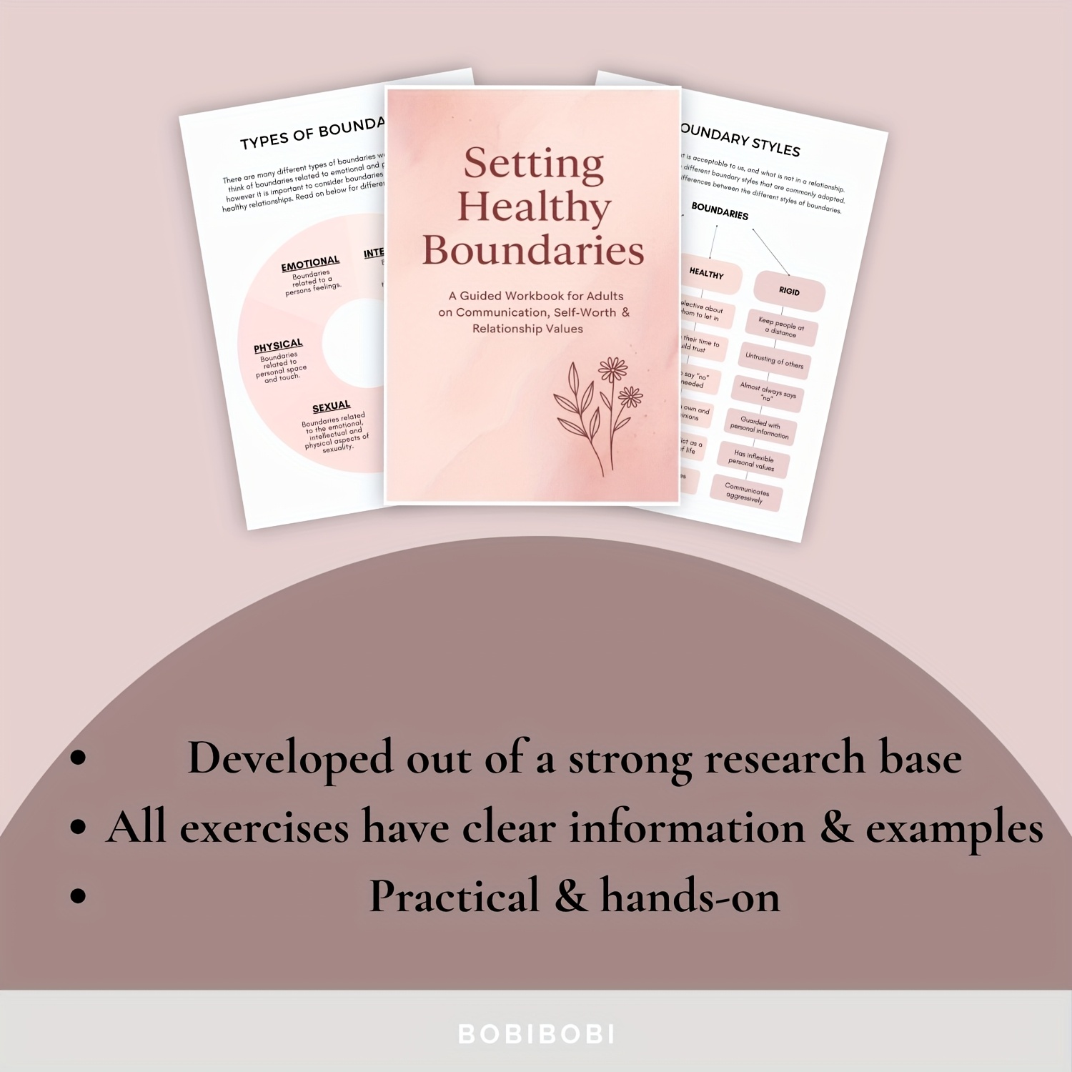 Healthy Boundaries Bundle Healthy Boundaries Bundle: Boundary Worksheets for Adults, Effective Communication Workbook, Identifying Values in Relationship - Image 5