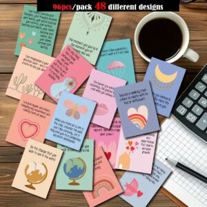 Alternative view of Party Pack, 96pcs Motivational Affirmation Cards: 48 Styles, 2 Each, Inspirational Gifts for Friends & Self