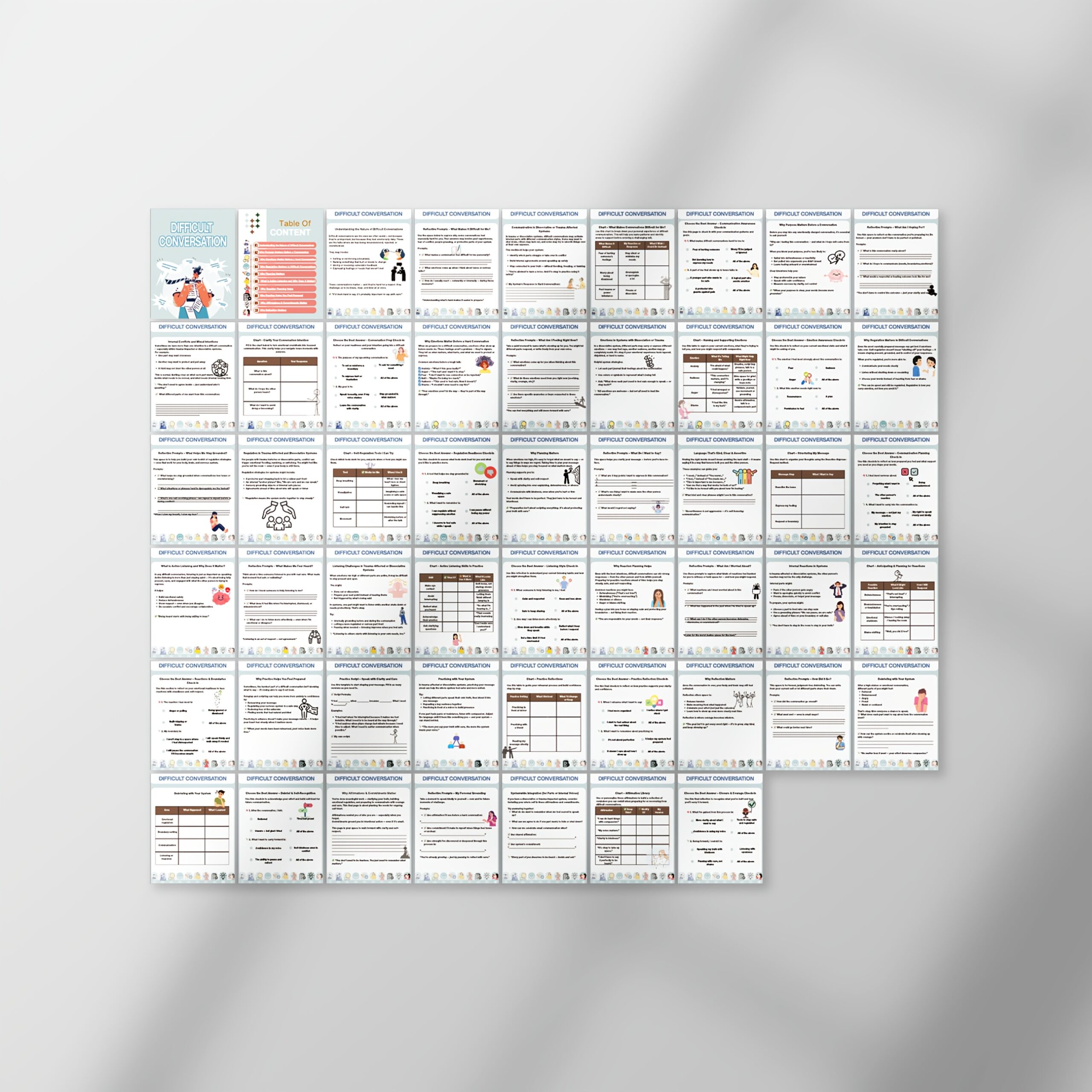 How to Have Difficult Conversations - Communication Skills Bundle - Assertive Communication - Reacting vs. Responding - Therapist Resources - Image 7