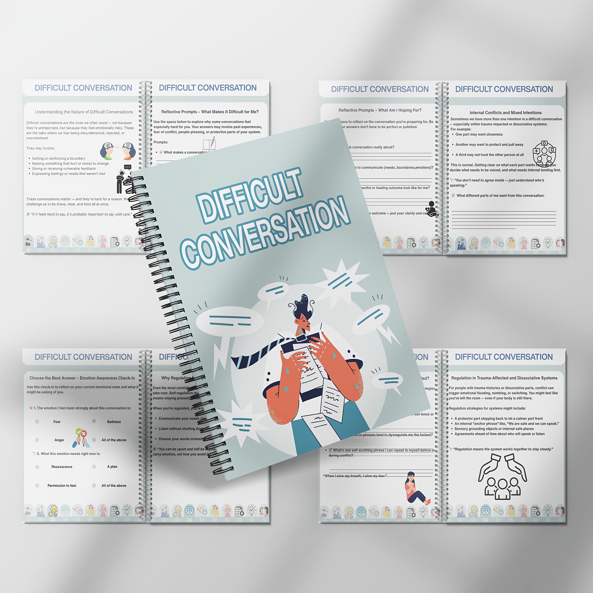 How to Have Difficult Conversations - Communication Skills Bundle - Assertive Communication - Reacting vs. Responding - Therapist Resources