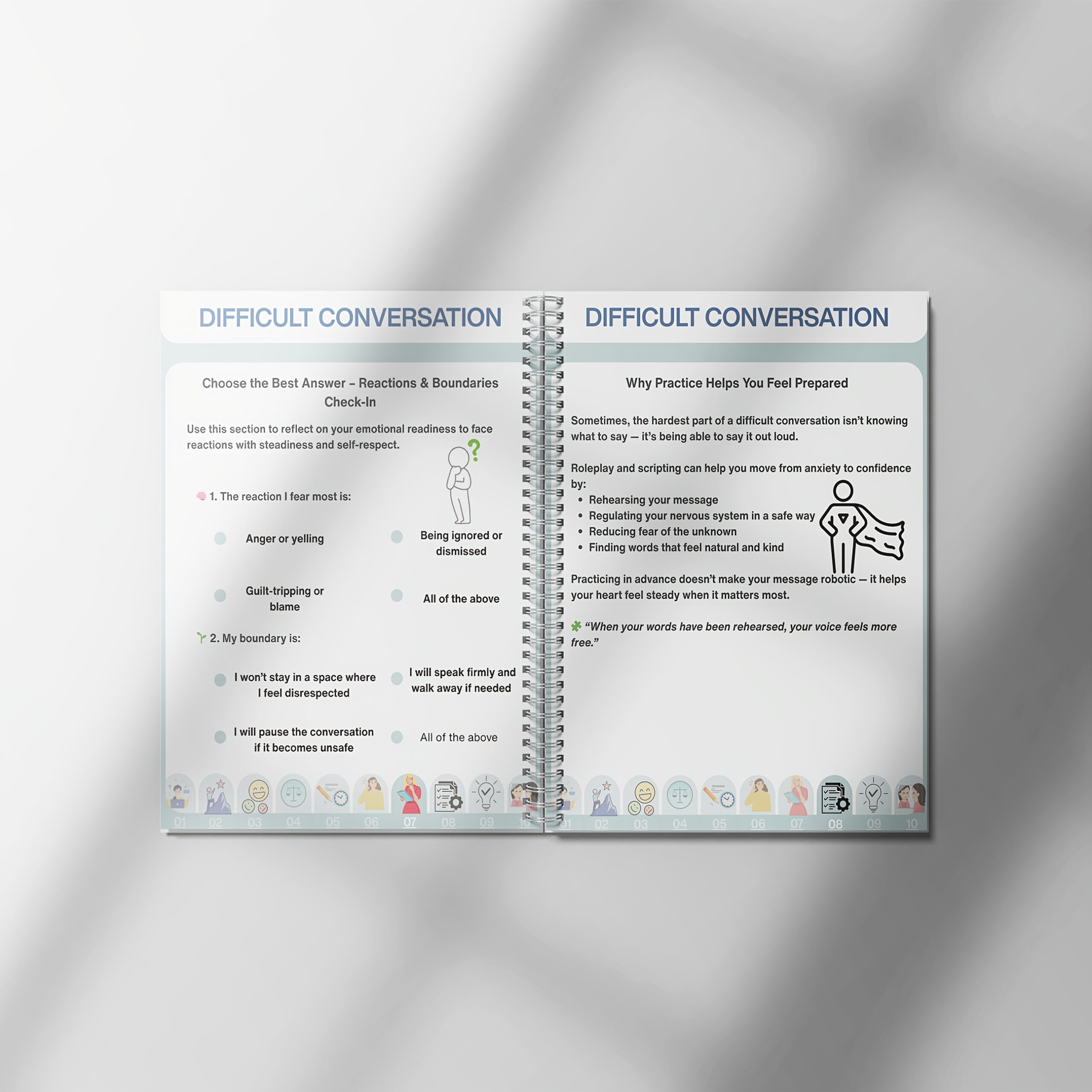How to Have Difficult Conversations - Communication Skills Bundle - Assertive Communication - Reacting vs. Responding - Therapist Resources - Image 5