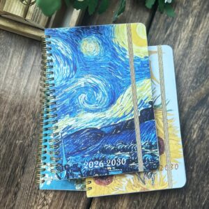 2026-2030 Daily Planner Calendar - 5-Year Art Painting Style Planner for Home, Work & Life Planning