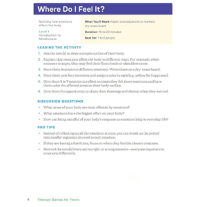 Alternative view of Therapy Games for Teens: 150 Activities to Improve Self-Esteem, Communication, and Coping Skills (Spiral Bound)