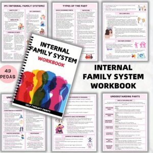 Alternative view of 43-Page IFS (Internal Family System) Workbook: Trauma, Self- Exercises & Emotional Regulation Guide with Durable Spiral Binding, Self- Book for s, Therapist- Mental Health Journal & Planner