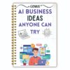 AI-Themed Business Ideas Notebook - Spiral Bound Entrepreneur Journal & Monthly Budget Planner with AI-Generated Plans Suitable for Aspiring Business Owners, Small Business Startups
