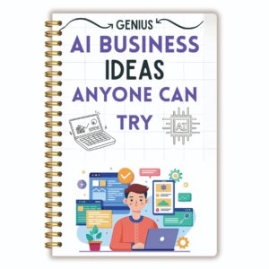AI-Themed Business Ideas Notebook - Spiral Bound Entrepreneur Journal & Monthly Budget Planner with AI-Generated Plans Suitable for Aspiring Business Owners, Small Business Startups