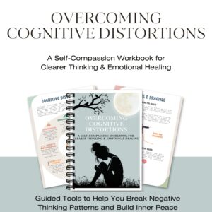 Cognitive Distortion Workbook Self-Compassion Anxiety Management Relax Spiral Bound Cognitive Notebook Mental Health Emotional Wellness Reframing Exercises Premium Paper Spiritual Design Spiral Coil