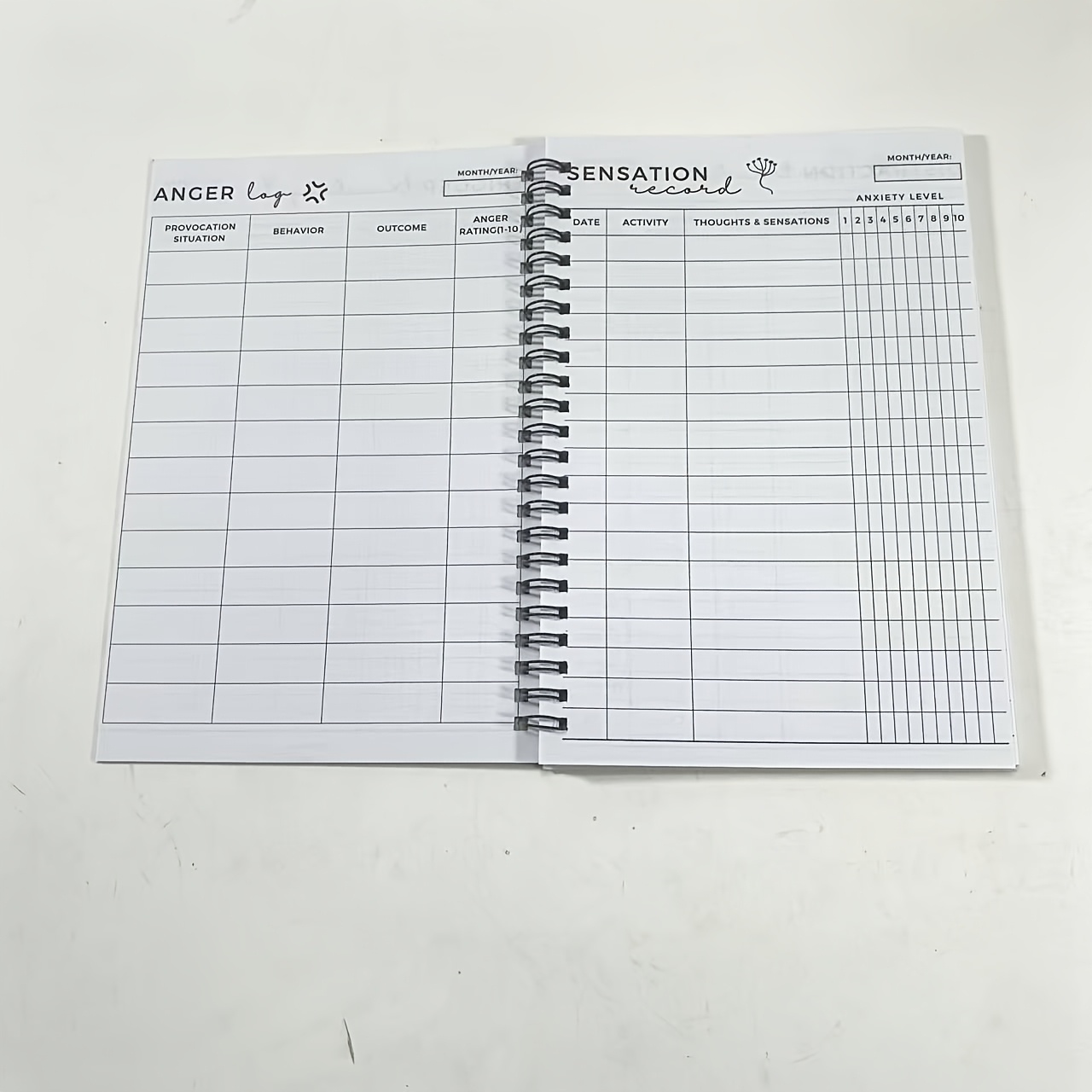 CBT DBT ACT Adult Mental Health Relaxation Notebook: 5-in-1 - Cognitive Behavioral Relax, Dialectical Behavior Techniques, Coping with Loss Exercises, Spiral Bound for Daily Use & Back-to-School Gift, Professional Design, Emotional Healing, Structured Practice, High-Quality Paper, Self-Help Book, Perfect Gift Choice - Image 5