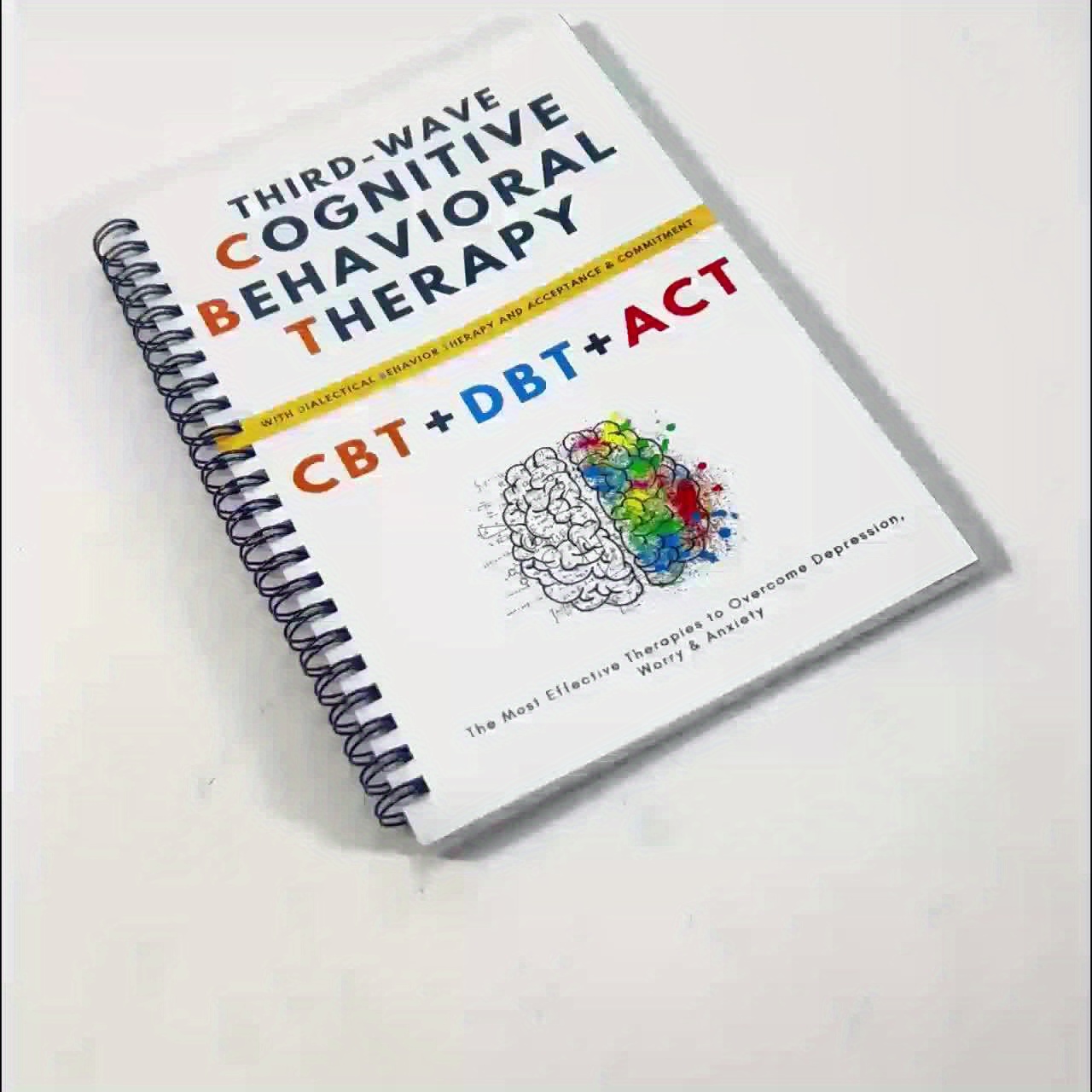 CBT DBT ACT Adult Mental Health Relaxation Notebook: 5-in-1 - Cognitive Behavioral Relax, Dialectical Behavior Techniques, Coping with Loss Exercises, Spiral Bound for Daily Use & Back-to-School Gift, Professional Design, Emotional Healing, Structured Practice, High-Quality Paper, Self-Help Book, Perfect Gift Choice - Image 12