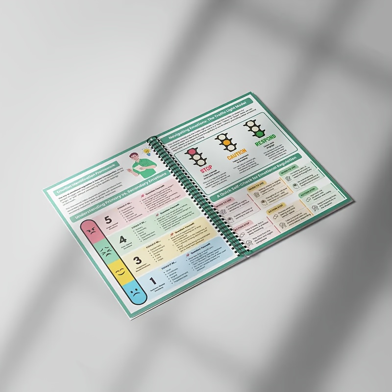 Emotion Regulation, Comprehensive Emotional Management Workbook Set, Therapeutic Practice Sheets, Self-Regulation, Calming Corner, Nervous System Regulation, Calming Techniques, Emotion Regulation Tools, Structured Practice Sheets, Guided Activities - Image 7