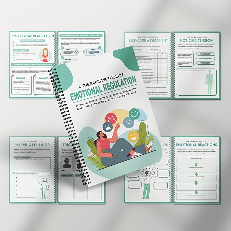 Emotion Regulation, Comprehensive Emotional Management Workbook Set, Therapeutic Practice Sheets, Self-Regulation, Calming Corner, Nervous System Regulation, Calming Techniques, Emotion Regulation Tools, Structured Practice Sheets, Guided Activities - Image 4