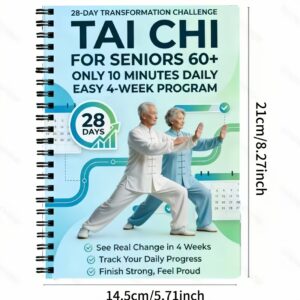 Alternative view of Beginners In Tai Chi Practice - Spiral Binding, Includes Progressive Daily Exercises, Suitable for Fitness, Training, And Practice Of Gentle Movement Routines, Step-by-Step Tai Chi Guide